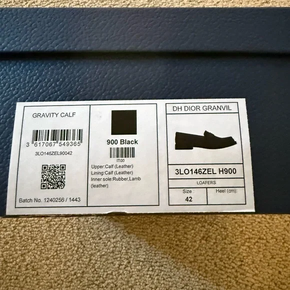 Dior Men's Elegant Black Slip-On Loafers - Picture 5 of 5